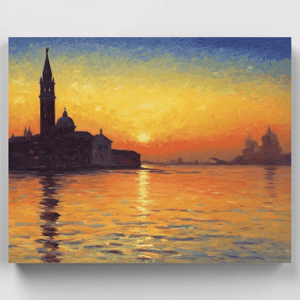 Alacakaranlıkta San Giorgio Maggiore - Claude Monet - rivarte