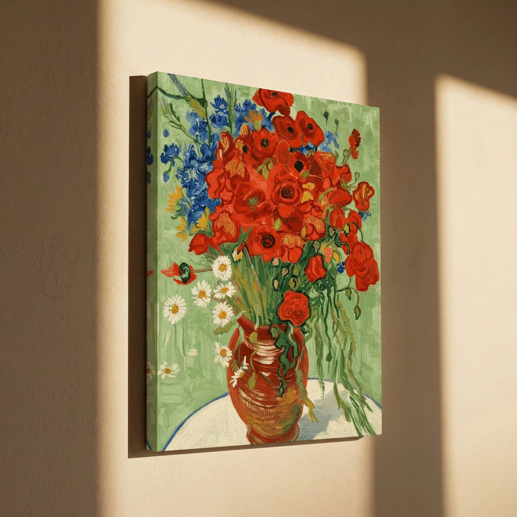 Peygamber Çiçekleri ve Gelinciklerle Vazo - Vincent Van Gogh - rivarte