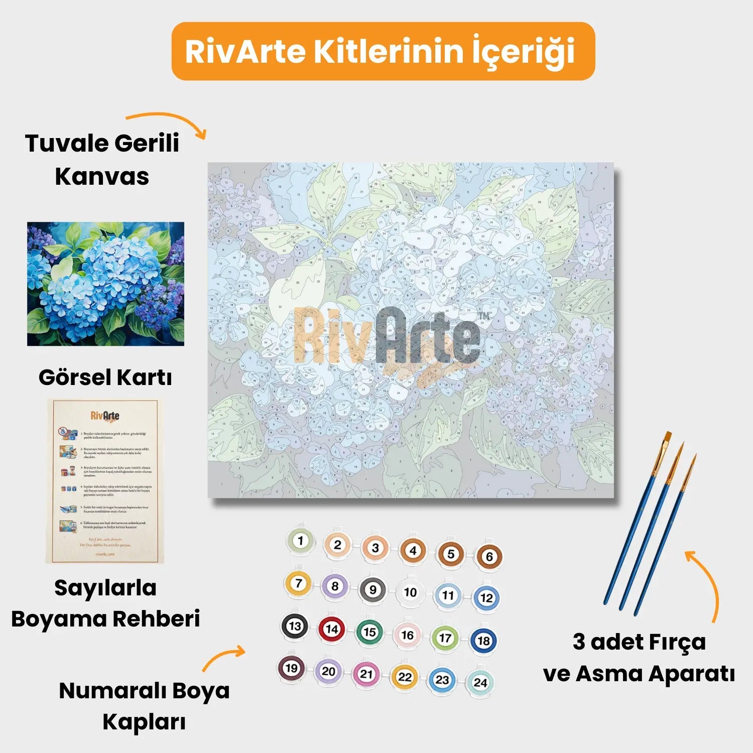 Rivarte™ Limited Edition - Mavi Ortanca - rivarte