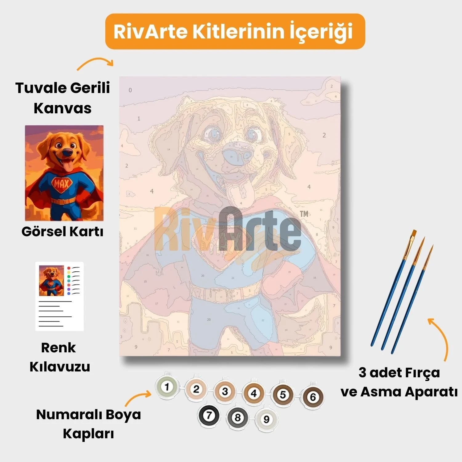 RivArte™ Patili Süper Kahraman - rivarte