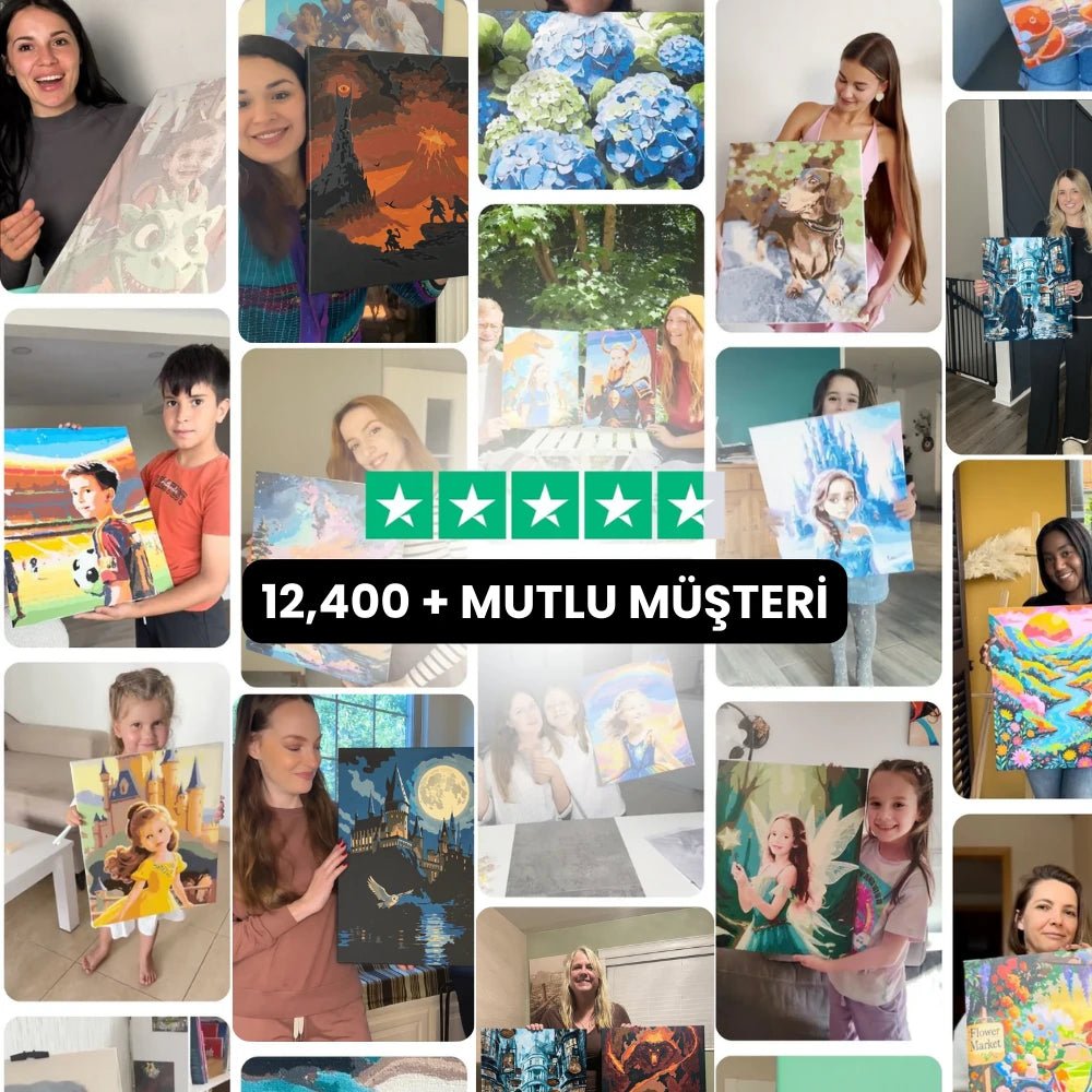 Kişiye Özel Sayılarla Boyama Kiti - rivarte