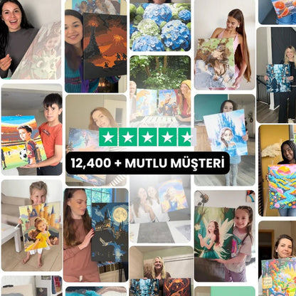 Kişiye Özel Sayılarla Boyama Kiti - rivarte