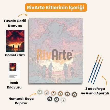 Rivarte™ Hawkins'e Hoşgeldin Boyama Kiti - rivarte