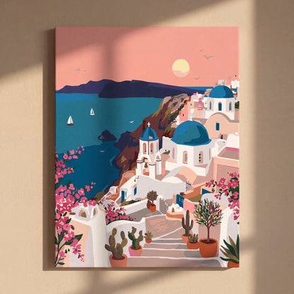 Rivarte™ - Santorini Günbatımı - rivarte