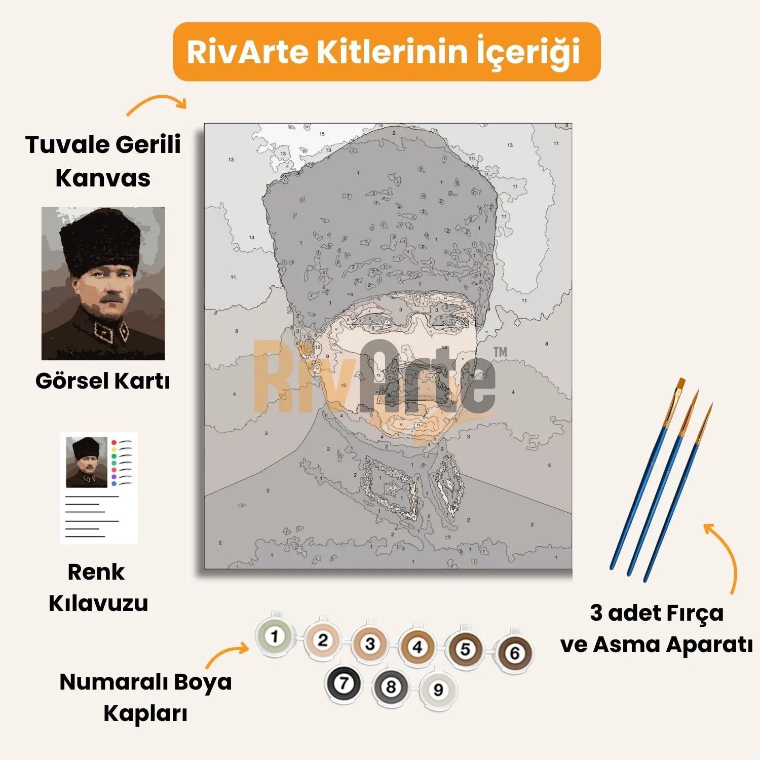 Rivarte™ Ulu Önder Mustafa Kemal Atatürk - rivarte