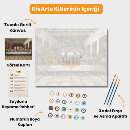 Son Akşam Yemeği Sayılarla Boyama Kiti - rivarte