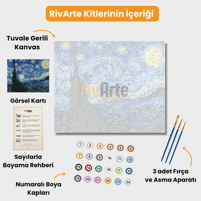 Starry Night (Yıldızlı Gece) - Vincent Van Gogh - rivarte